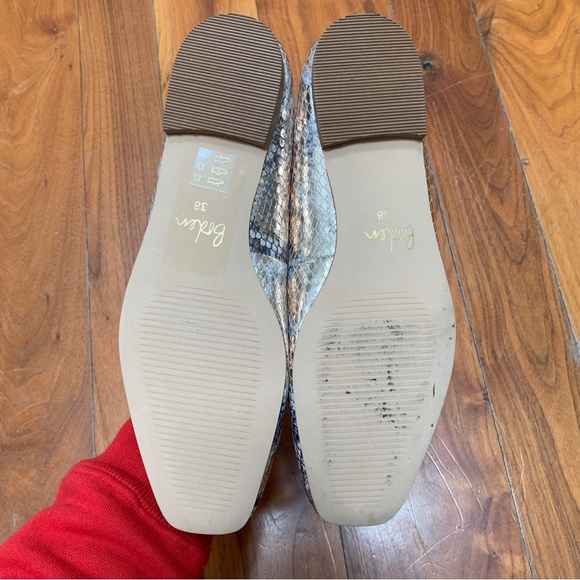 Boden Olive Ballerinas Flats – Pale Gold Snake size 7.5 - Picture 5 of 9
